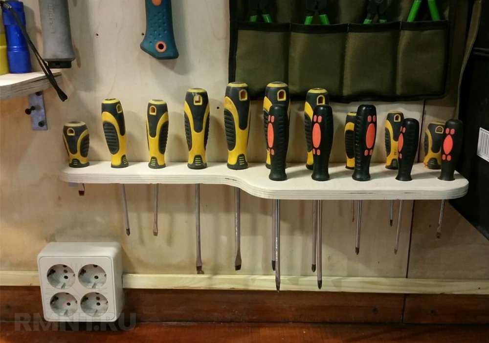 Хранение ручных инструментов в мастерской